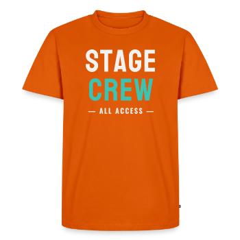 Stage Crew All Access Stage Team Staff Concert - Men's Premium Organic T-Shirt - orange  - Front - Nico (187cm)