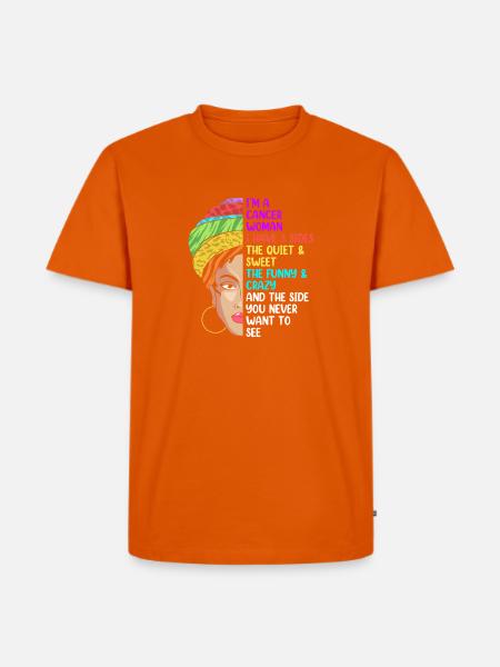 Sternzeichen Krebs - Männer Premium Bio T-Shirt - Orange
