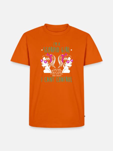Sternzeichen Skorpion - Männer Premium Bio T-Shirt - Orange