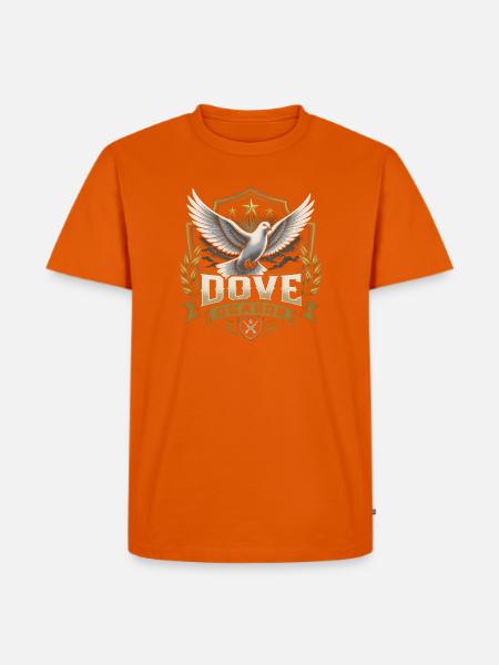 Taubenjagd-Saison: Lustiger Taubenjäger - Männer Premium Bio T-Shirt - Orange