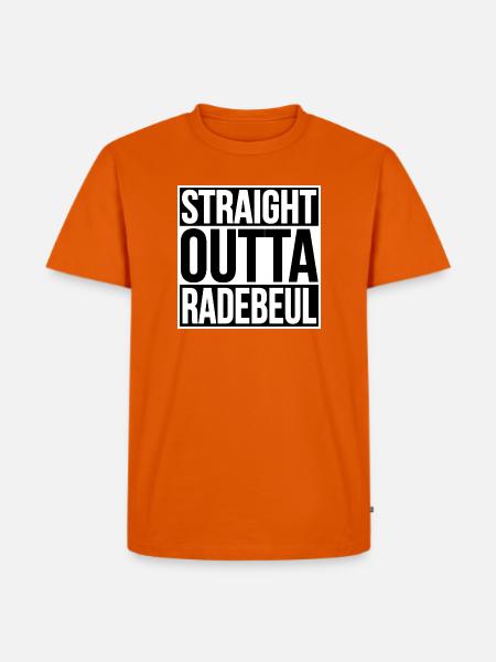 Straight Outta radebeul - Männer Premium Bio T-Shirt - Orange