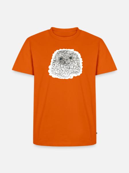 Curly Sherly - Männer Premium Bio T-Shirt - Orange