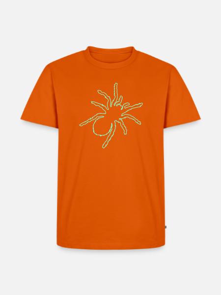 spinne - Männer Premium Bio T-Shirt - Orange