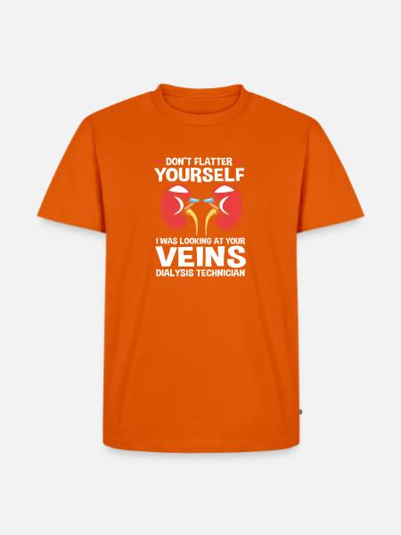 Dialyse-Techniker - Männer Premium Bio T-Shirt - Orange 