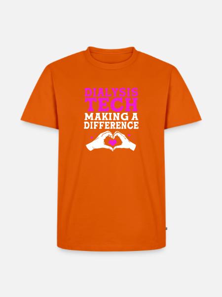 Dialyse-Techniker - Männer Premium Bio T-Shirt - Orange