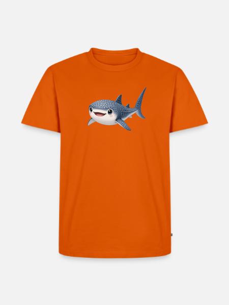 Walhai  - Männer Premium Bio T-Shirt - Orange 