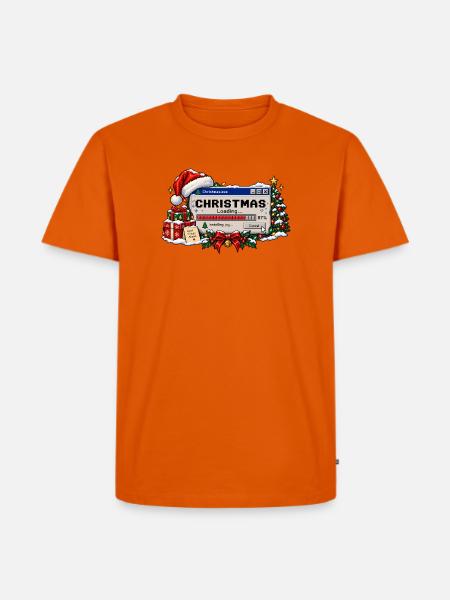 Christmas Loading - Männer Premium Bio T-Shirt - Orange