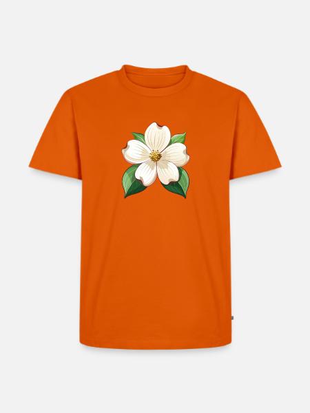 Hartriegelblume - Männer Premium Bio T-Shirt - Orange 