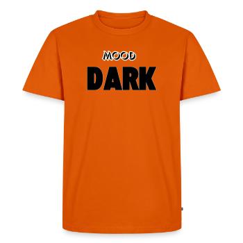 Ambiance : Sombre - T-shirt Premium bio Homme - orange  - Devant - Nico (187cm)