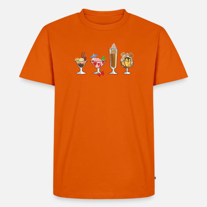 Eis, Eis - Eiszeit - Männer Premium Bio T-Shirt - Orange 