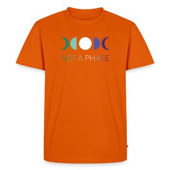 LGBTQ Pride Month - Not a Phase - Gays - Men's Premium Organic T-Shirt - orange  - Front - Nico (187cm)