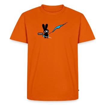 ninja bunny - T-shirt Premium bio Homme - orange  - Devant - Nico (187cm)