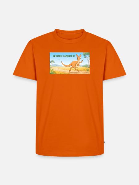 TOODLES KANGAROO - Männer Premium Bio T-Shirt - Orange
