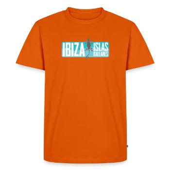 Conception vectorielle de l’île d’Ibiza - T-shirt Premium bio Homme - orange  - Devant - Nico (187cm)