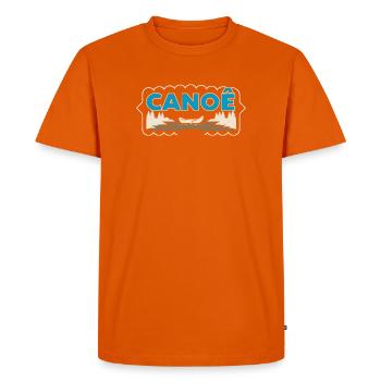 Canot sur lac sylvestre - T-shirt Premium bio Homme - orange  - Devant - Nico (187cm)