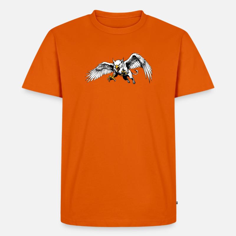 Rostocker Greif - Männer Premium Bio T-Shirt - Orange 