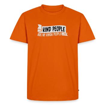 Les gens gentils sont mon genre de gentillesse - T-shirt Premium bio Homme - orange  - Devant - Nico (187cm)