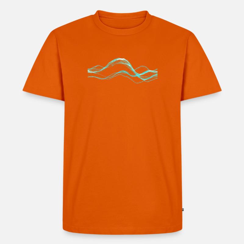 Data Overload - Männer Premium Bio T-Shirt - Orange 
