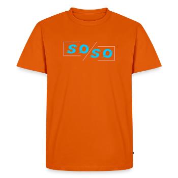 Soso - T-shirt Premium bio Homme - orange  - Devant - Nico (187cm)