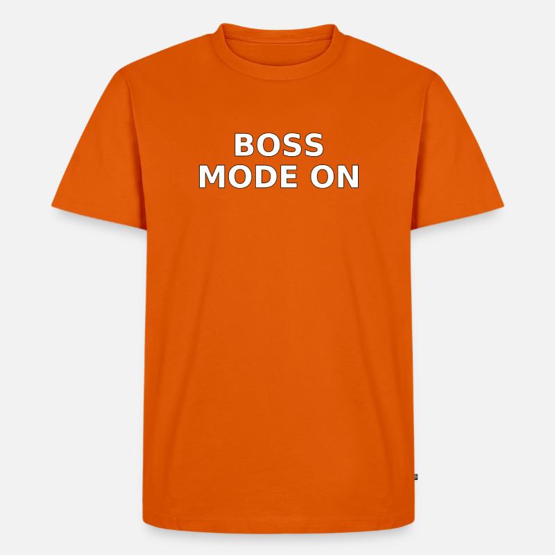 Power-Modus Ein - Männer Premium Bio T-Shirt - Orange 