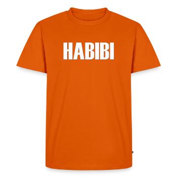 habibi chéri chéri chéri petite amie meilleur meilleur amour besti - T-shirt Premium bio Homme - orange  - Devant - Nico (187cm)