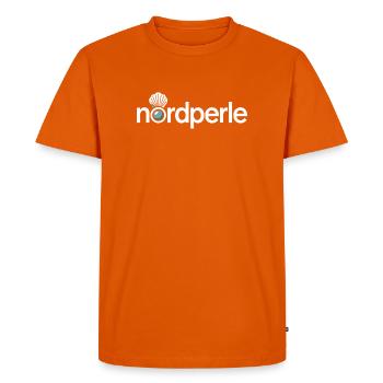 Nordperle Hamburg North Sea Baltic Sea North German Deern - Men's Premium Organic T-Shirt - orange  - Front - Nico (187cm)