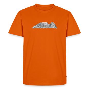 Zakopane Giewont Tatry - T-shirt Premium bio Homme - orange  - Devant - Nico (187cm)