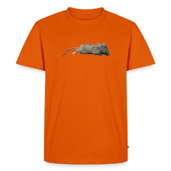 Souris - T-shirt Premium bio Homme - orange  - Devant - Nico (187cm)