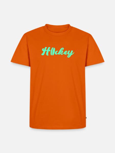 Hockey - Männer Premium Bio T-Shirt - Orange