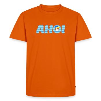 Appelez Ahoy avec Seagull - T-shirt Premium bio Homme - orange  - Devant - Nico (187cm)