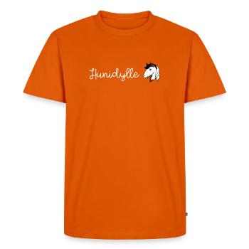 Hunidylle_Cannelle - T-shirt Premium bio Homme - orange  - Devant - Nico (187cm)