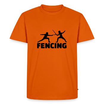 Fencing - T-shirt Premium bio Homme - orange  - Devant - Nico (187cm)