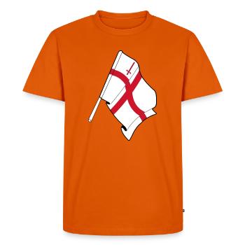 City of London Flag - Men's Premium Organic T-Shirt - orange  - Front - Nico (187cm)