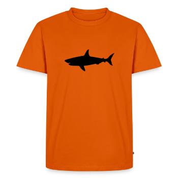 drawing shark shark scuba diving - Men's Premium Organic T-Shirt - orange  - Front - Nico (187cm)