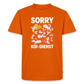 Désolé service de carpes koi drôle de poisson de carpe - T-shirt Premium bio Homme - orange  - Devant - Nico (187cm)