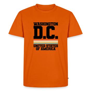 WASHINGTON, D.C., États-Unis d’Amérique - T-shirt Premium bio Homme - orange  - Devant - Nico (187cm)