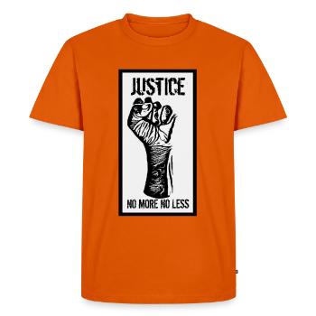 justice - T-shirt Premium bio Homme - orange  - Devant - Nico (187cm)