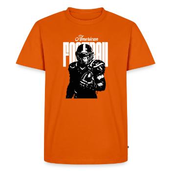 Le singe du football américain - T-shirt Premium bio Homme - orange  - Devant - Nico (187cm)