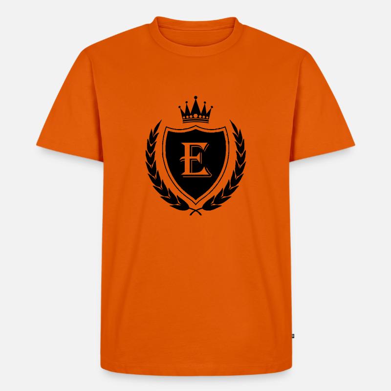 wappen E Krone - Männer Premium Bio T-Shirt - Orange 
