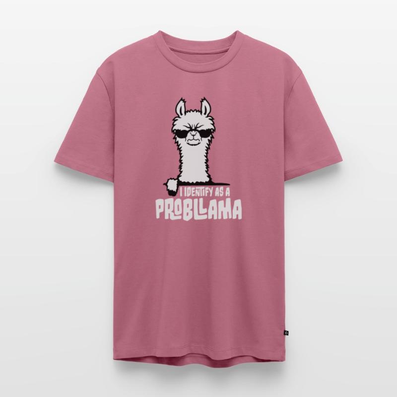 I Identify As A Probllama Cool Lama Problem Spruch Men's Premium Organic T-Shirt