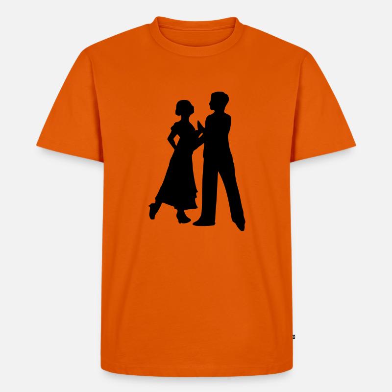 Tanzen - Männer Premium Bio T-Shirt - Orange 