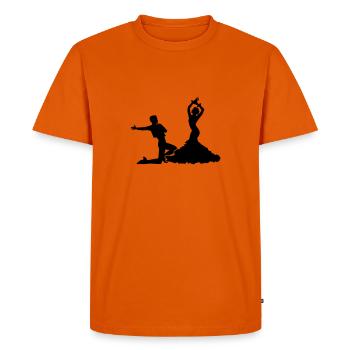 Flamenco - T-shirt Premium bio Homme - orange  - Devant - Nico (187cm)
