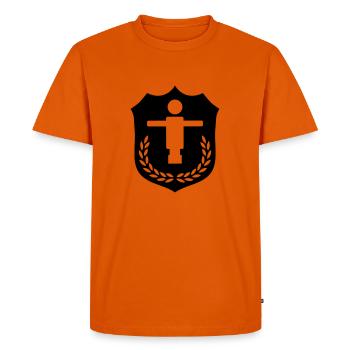Armoiries de Kicker - T-shirt Premium bio Homme - orange  - Devant - Nico (187cm)