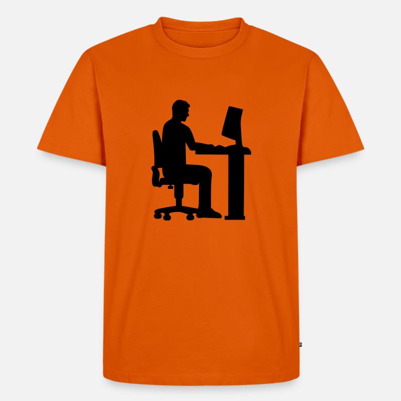 Programmierer - Männer Premium Bio T-Shirt - Orange 
