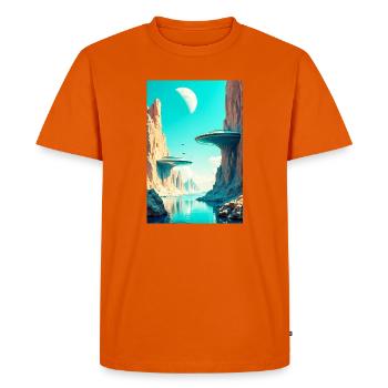 A New Architecture Begins to Shape the Future - Men's Premium Organic T-Shirt - orange  - Front - Nico (187cm)