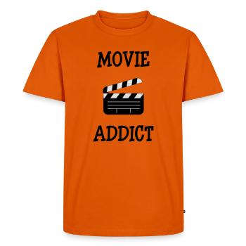 Movie Addict - T-shirt Premium bio Homme - orange  - Devant - Nico (187cm)