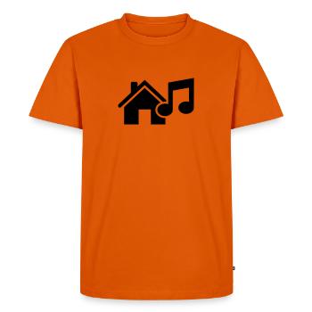House Music - T-shirt Premium bio Homme - orange  - Devant - Nico (187cm)