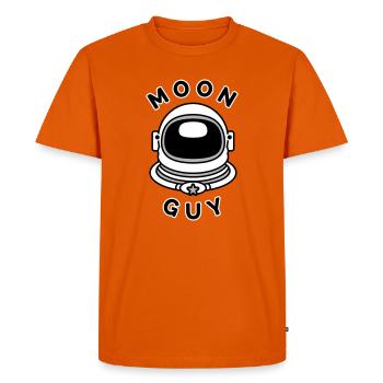 Moon Guy 2 (couleur changeante) - T-shirt Premium bio Homme - orange  - Devant - Nico (187cm)