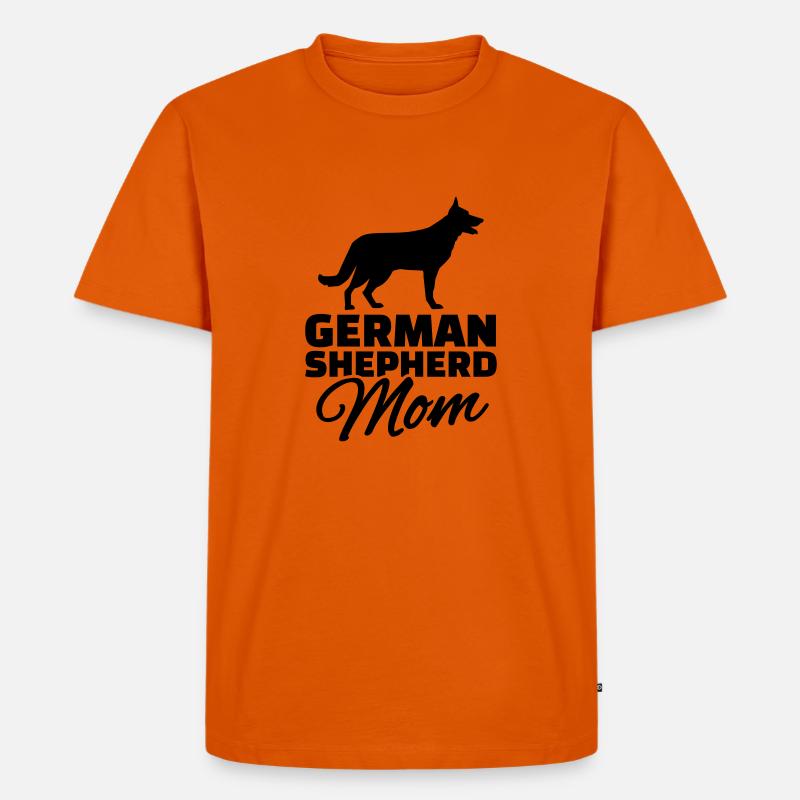 German shepherd Mom - Men's Premium Organic T-Shirt - orange 
