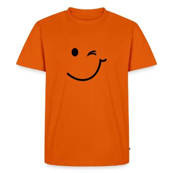 Petzauge - T-shirt Premium bio Homme - orange  - Devant - Nico (187cm)